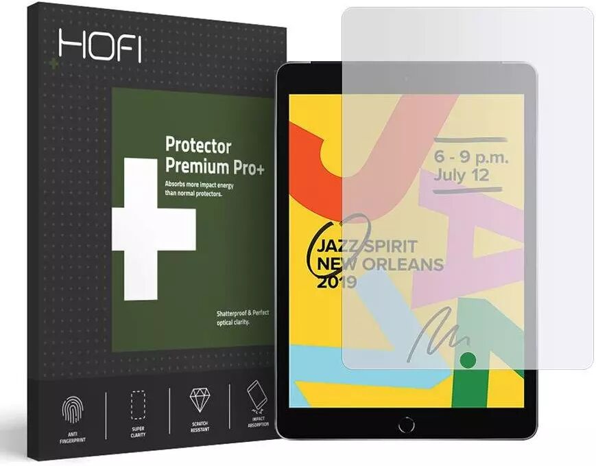 HOFI iPad 10.2" (2021 / 2020 / 2019) HOFI Premium Protector Pro+ Herdet Glass Skjermbeskytter 9H