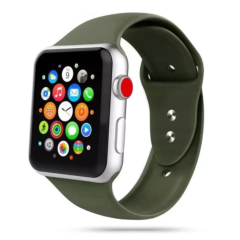 Tech-Protect Apple Watch (38-41mm) Tech-Protect Icon Band Silikon Reim - Grønn