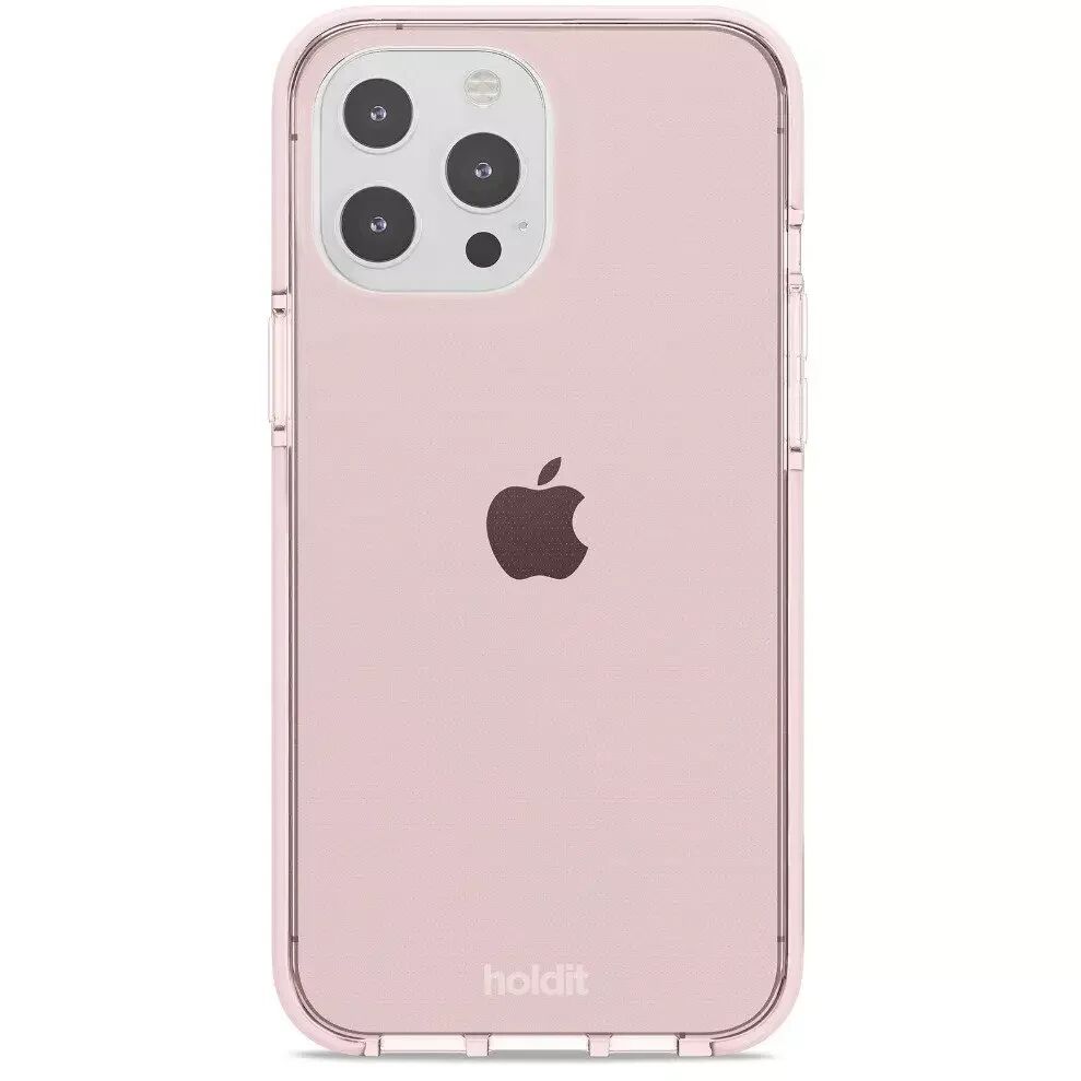 Holdit iPhone 13 Pro Max Seethru Deksel - Blush Pink