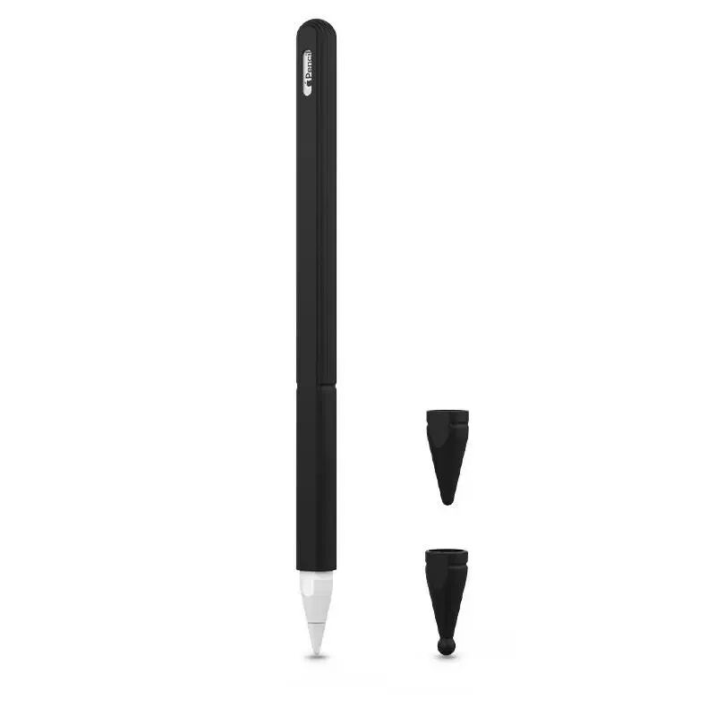 Tech-Protect Apple Pencil 2 Fleksibelt Silikondeksel - Svart