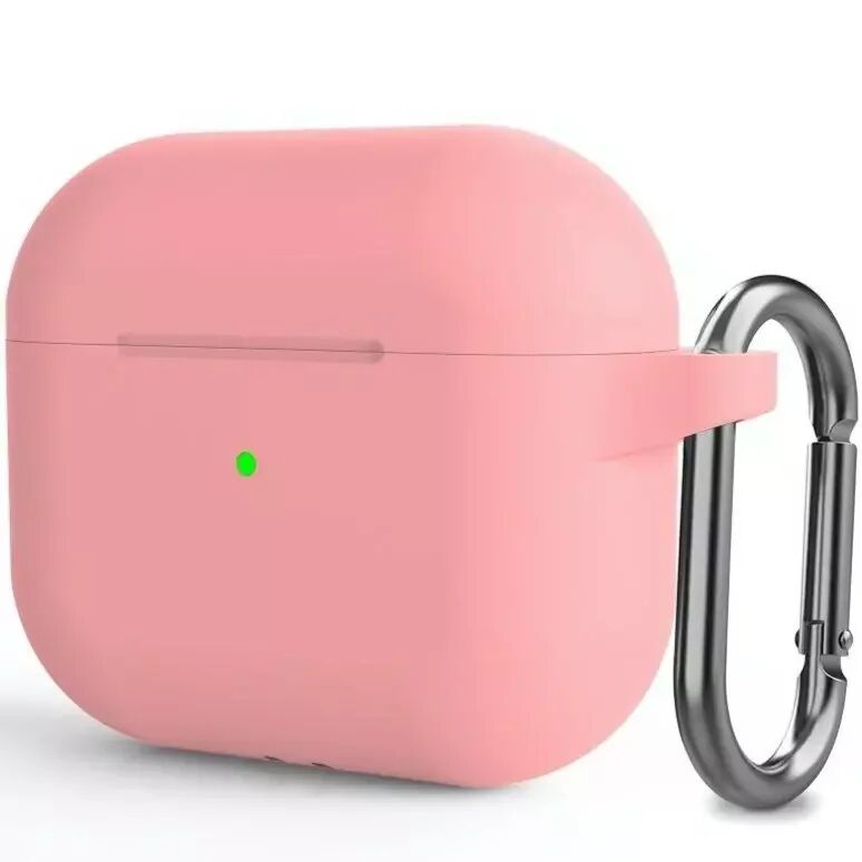 INCOVER Apple AirPods (3. gen.) Silikon Deksel med Karabinkroker - Rosa