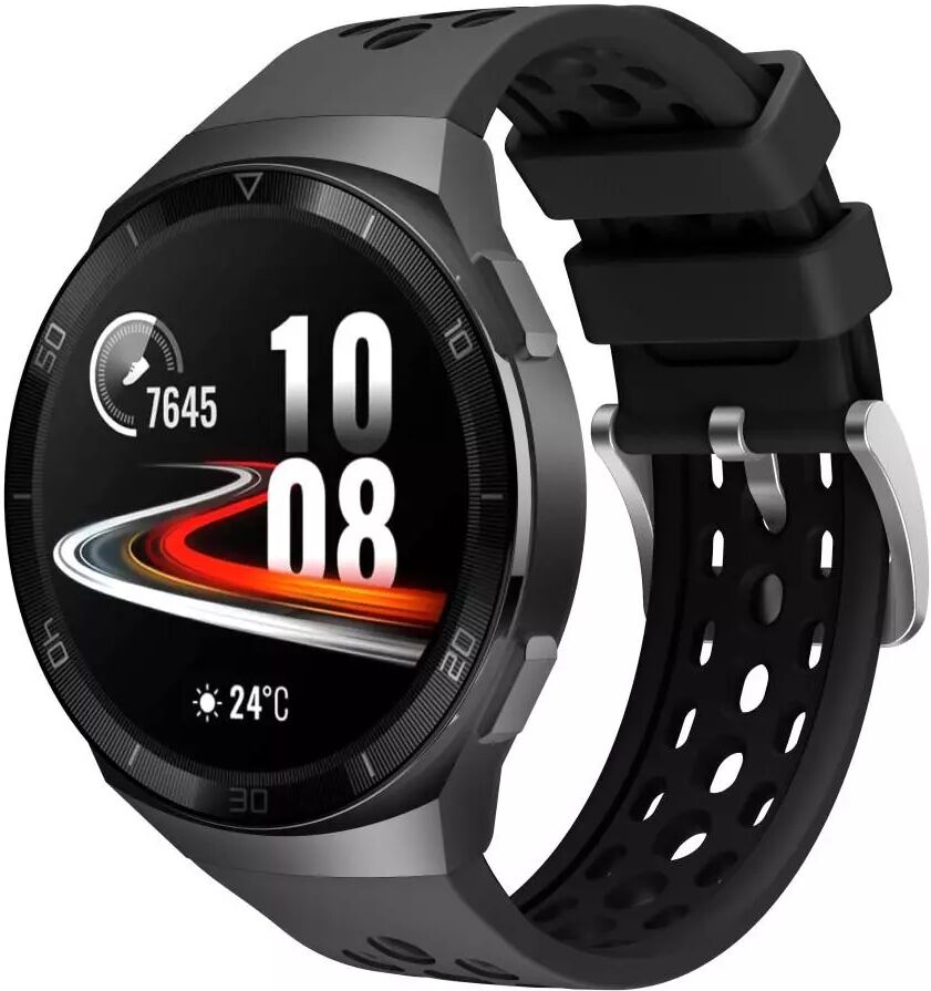 INCOVER Huawei Watch GT 2E Pinhole Sports Silikon Reim - Sort