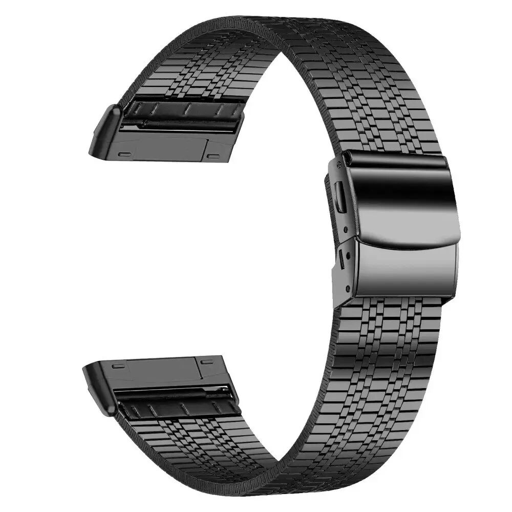 INCOVER Fitbit Versa 3 Rustfritt stål Metal Rem - Svart