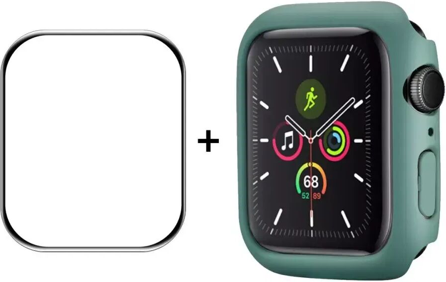 INCOVER Apple Watch Series 7 (45mm) Skjermbeskytter og Deksel - Grønn