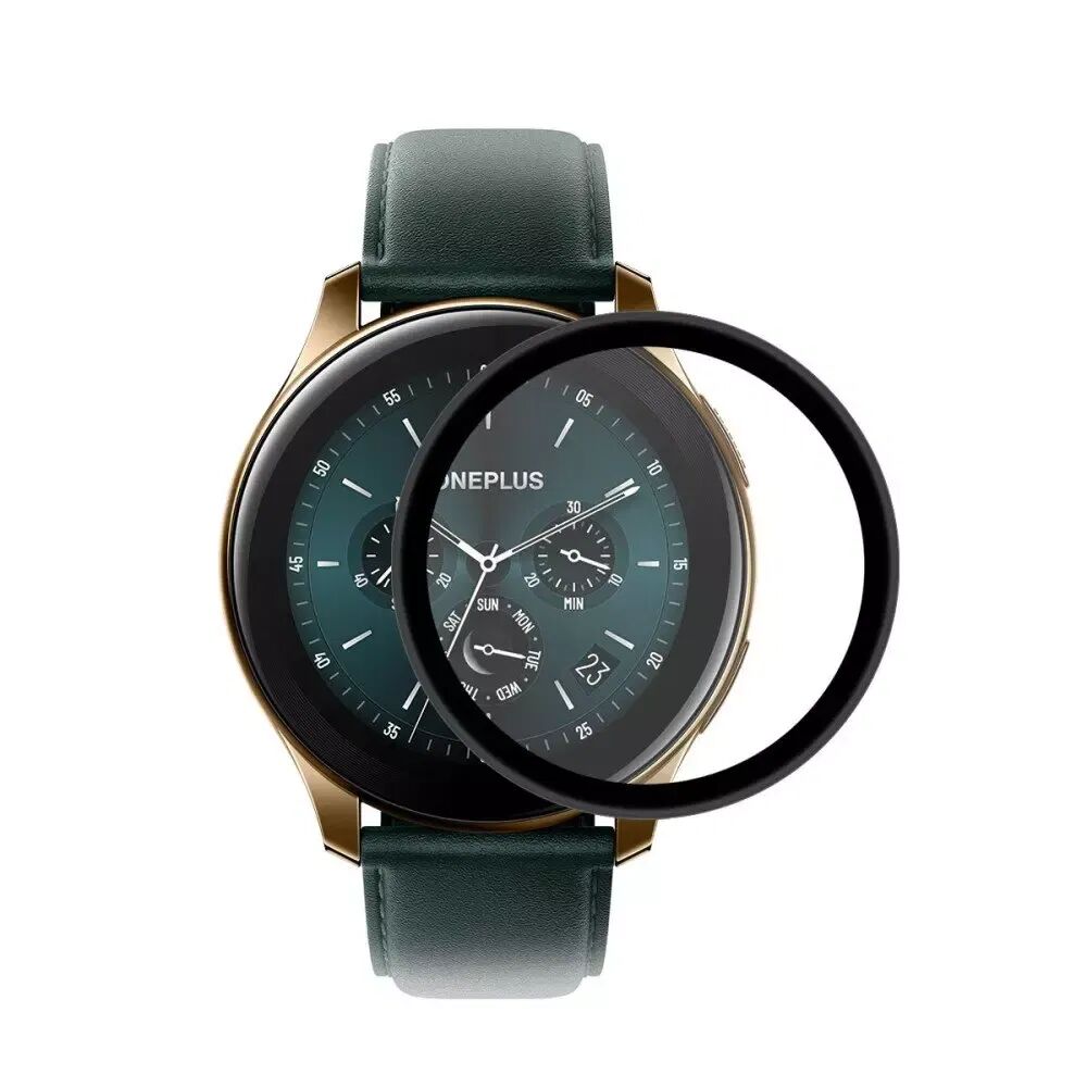 ENKAY OnePlus Watch ENKAY Beskyttelsesglass - Skjermbeskytter - Gjennomsiktig / Svart