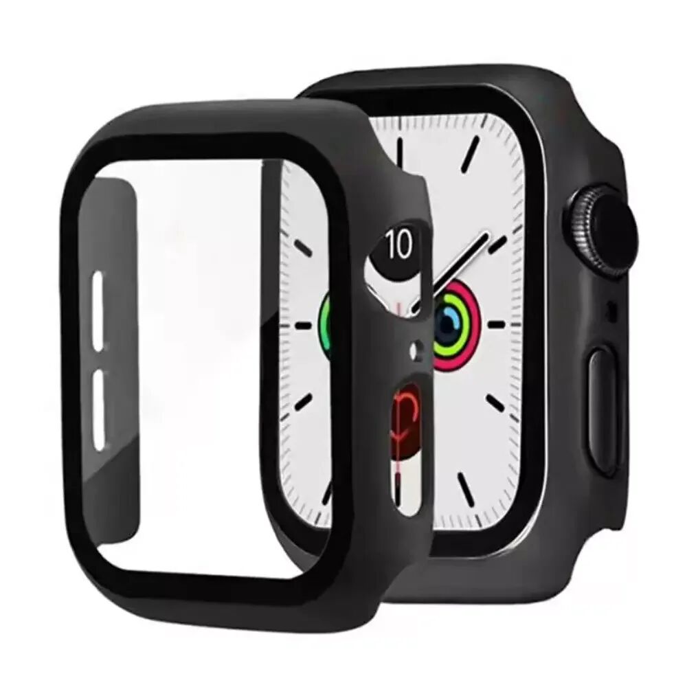 INCOVER Apple Watch 7 (41mm) Hardplastdeksel med innebygd skjermbeskytter - Svart