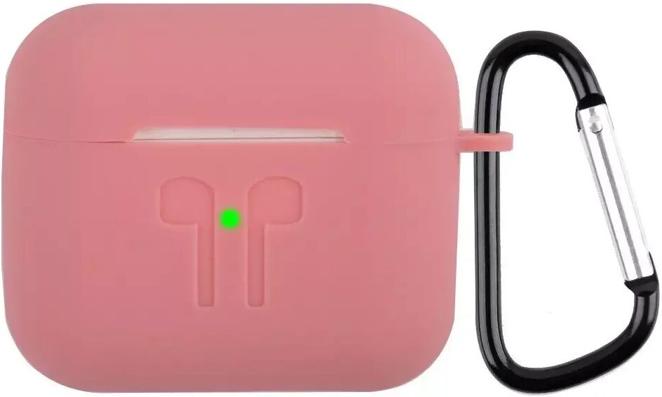 INCOVER Apple AirPods (3. gen.) Silikonetui med Karabinkrok og Logo - Mørk Rosa