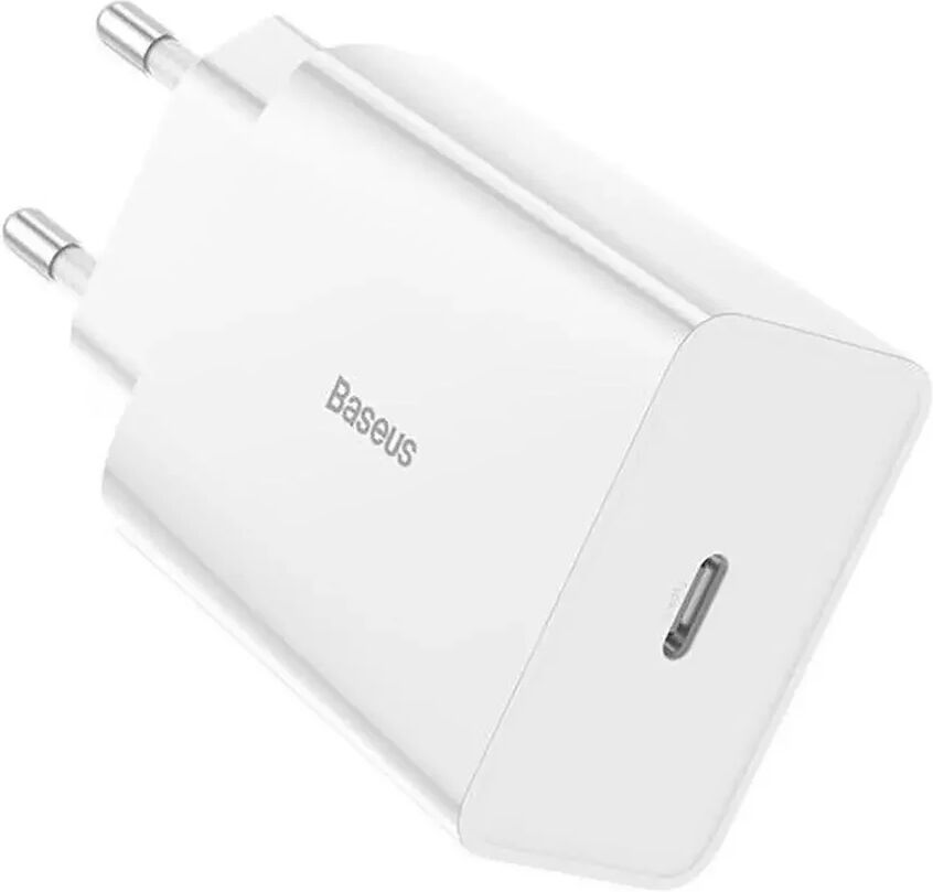 Baseus Speed Mini Vegglader USB-C QC 18W - Hvit