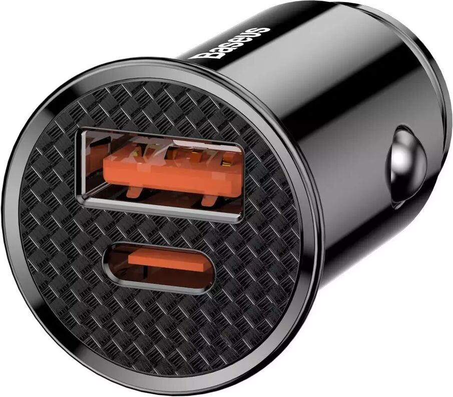 Baseus Circular 30W BilLader USB-A & USB-C - Svart