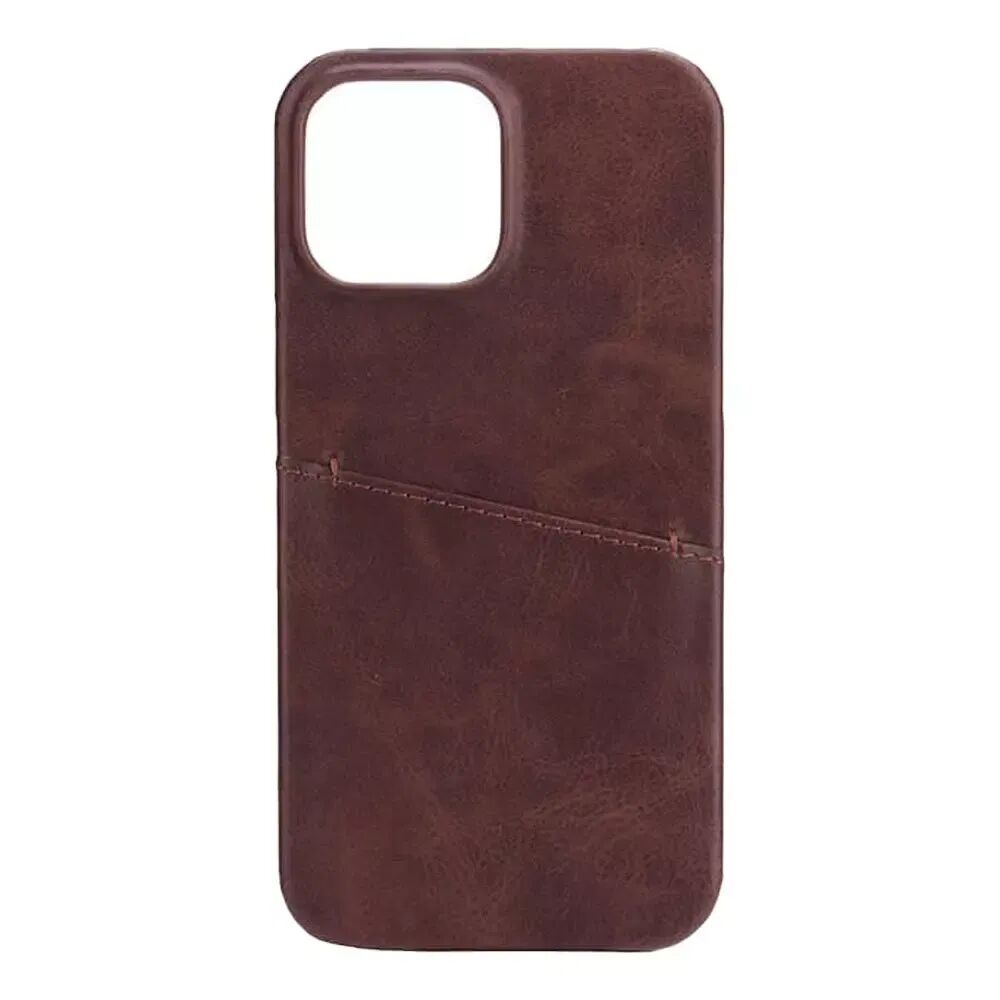GEAR iPhone 13 Pro Max Onsala Collection Skinn Bakdeksel med Kortlomme - Brun