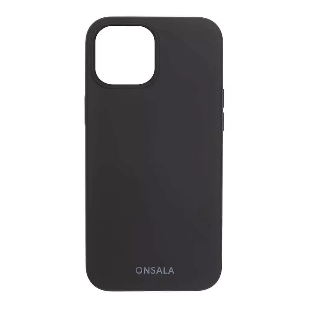 GEAR iPhone 13 Onsala Collection Liquid Silicone Bakdeksel - Black