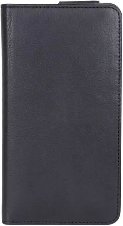 GEAR Buffalo Wallet Universal Ekte Skinnetui med Lommebok Svart - (Maks. Mobil: 157 x 76 x 10 mm)