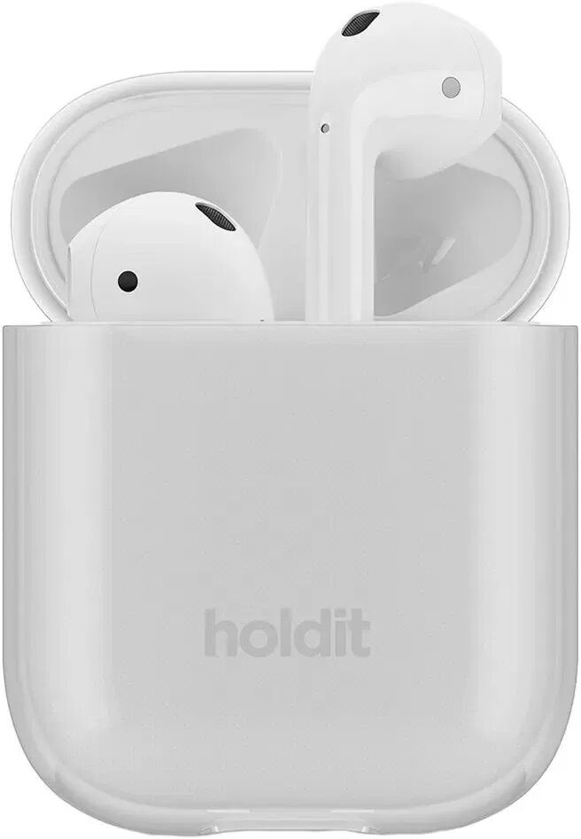 Holdit Apple AirPods (1 & 2. gen.) Seethru Case Deksel Deksel - Hvit