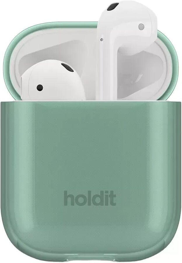 Holdit Apple AirPods (1 & 2. gen.) Seethru Case Deksel - Moss Green