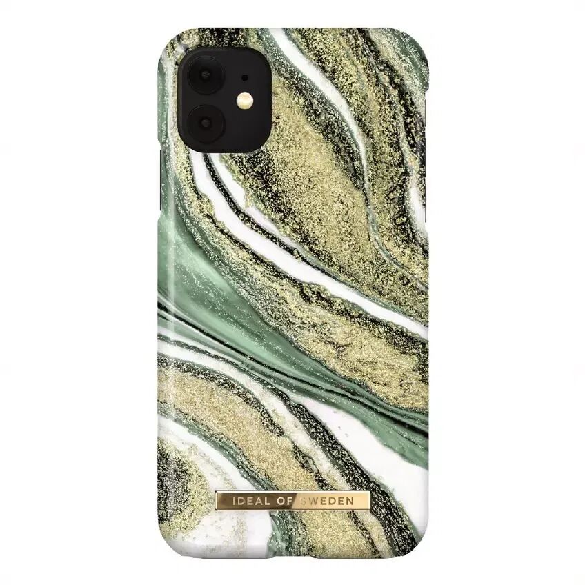 iDeal Of Sweden iPhone 11 Fashion Case Cosmic Green Swirl