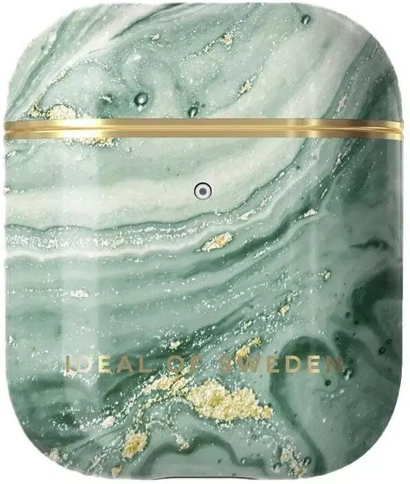 Ideal of Sweden AirPods Motedeksel - Mint Swirl Marble