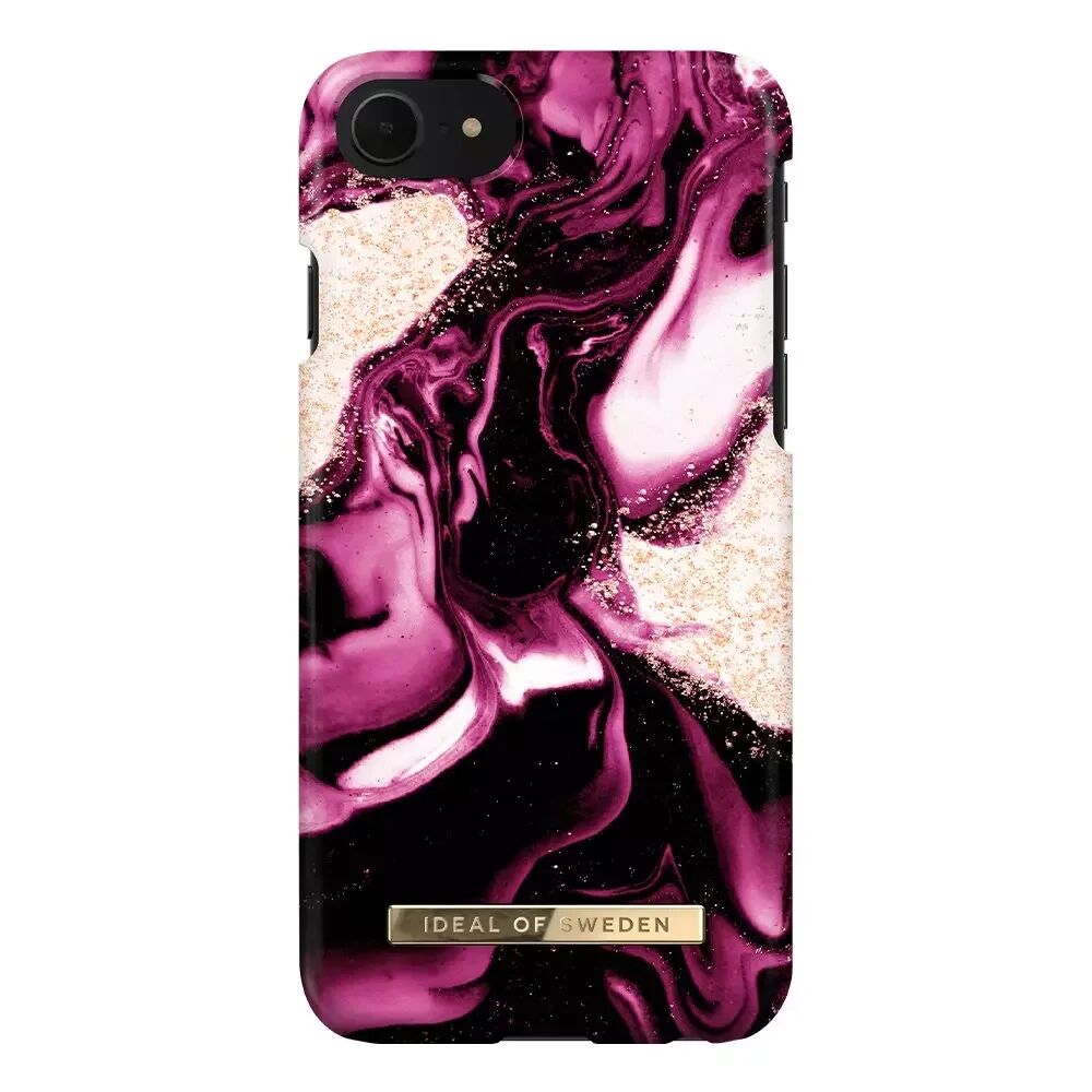 iDeal Of Sweden iPhone SE (2020) / 8 / 7 Fashion Deksel Golden Ruby Marble