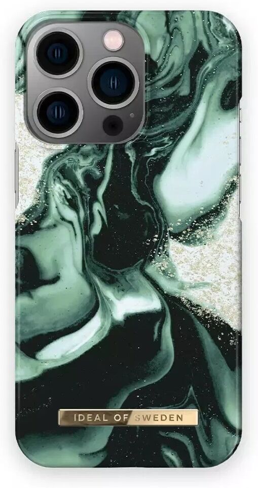 Ideal Of Sweden iPhone 13 Pro Fashion Deksel Golden Olive Marble