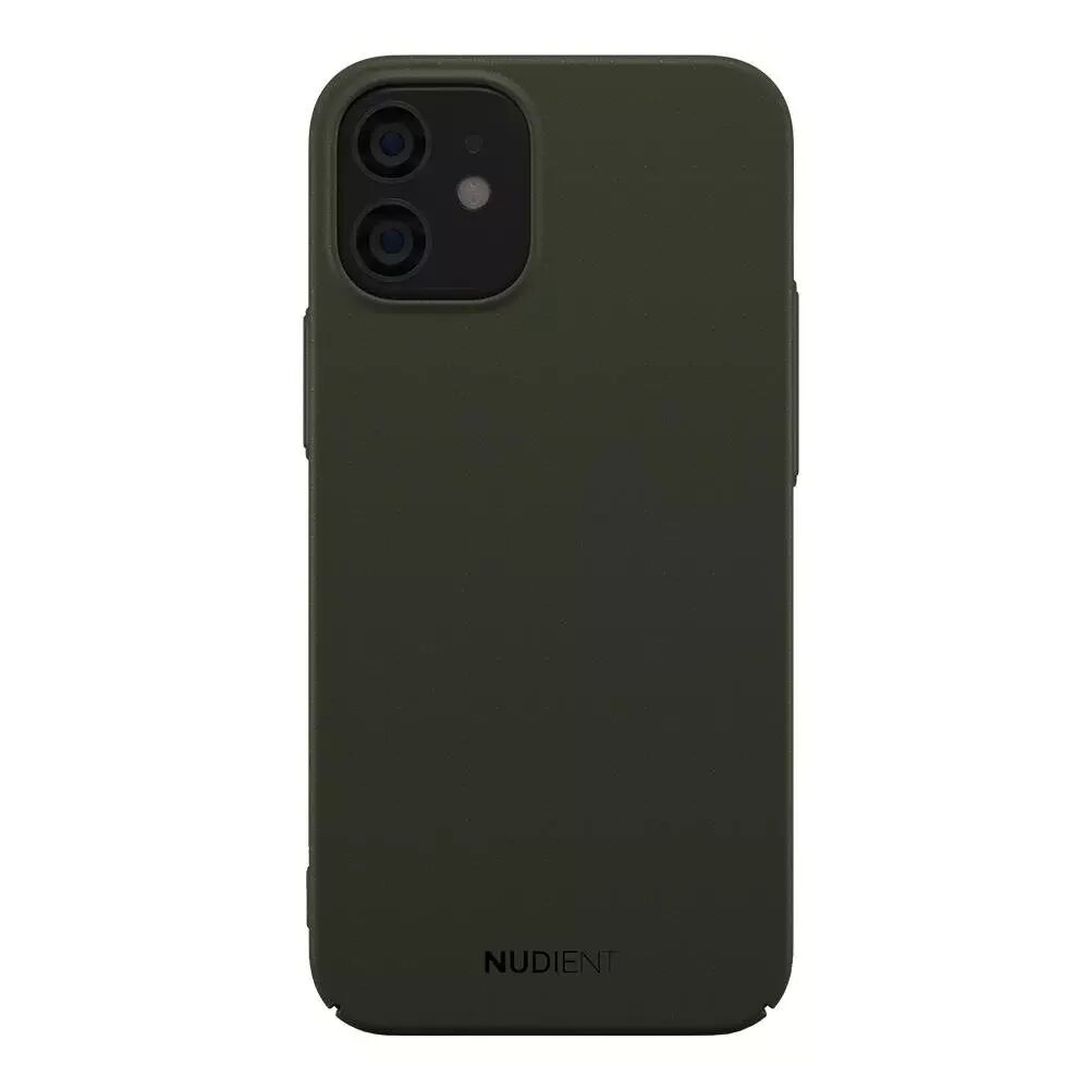 Nudient Thin Case V2 iPhone 12 Mini Deksel - Majestic Green