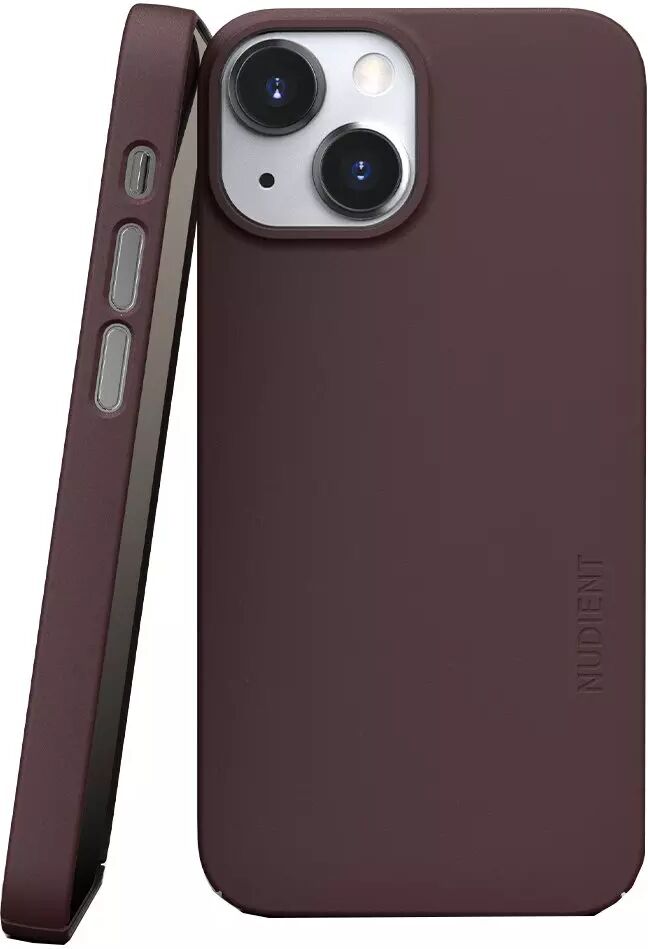 Nudient Thin Case V3 iPhone 13 Mini Deksel - Sangria Red