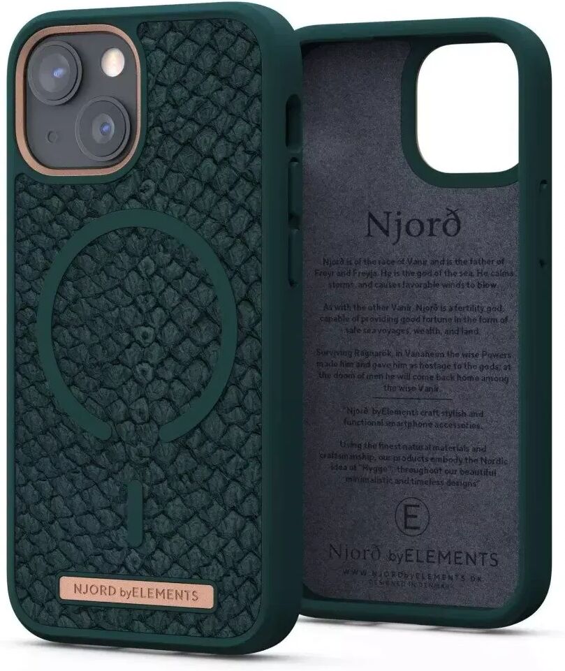 Njord iPhone 13 Mini Njord by Elements Deksel - MagSafe Kompatibel - Jörð / Grønn