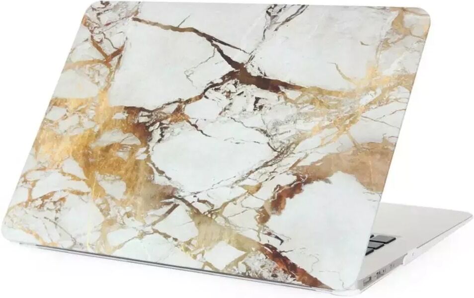 INCOVER Macbook Air 11.6 Inch Marble Deksel - Grå/Guld