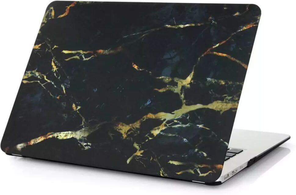 INCOVER Macbook 12 Inch Retina (2015 model) Marble Deksel - Svart/Guld