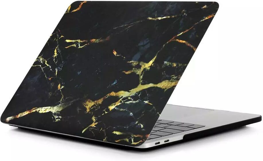 INCOVER MacBook Pro 13 (Touch Bar / Uden Touch Bar) Hard Case "Italian Marble" Deksel Svart