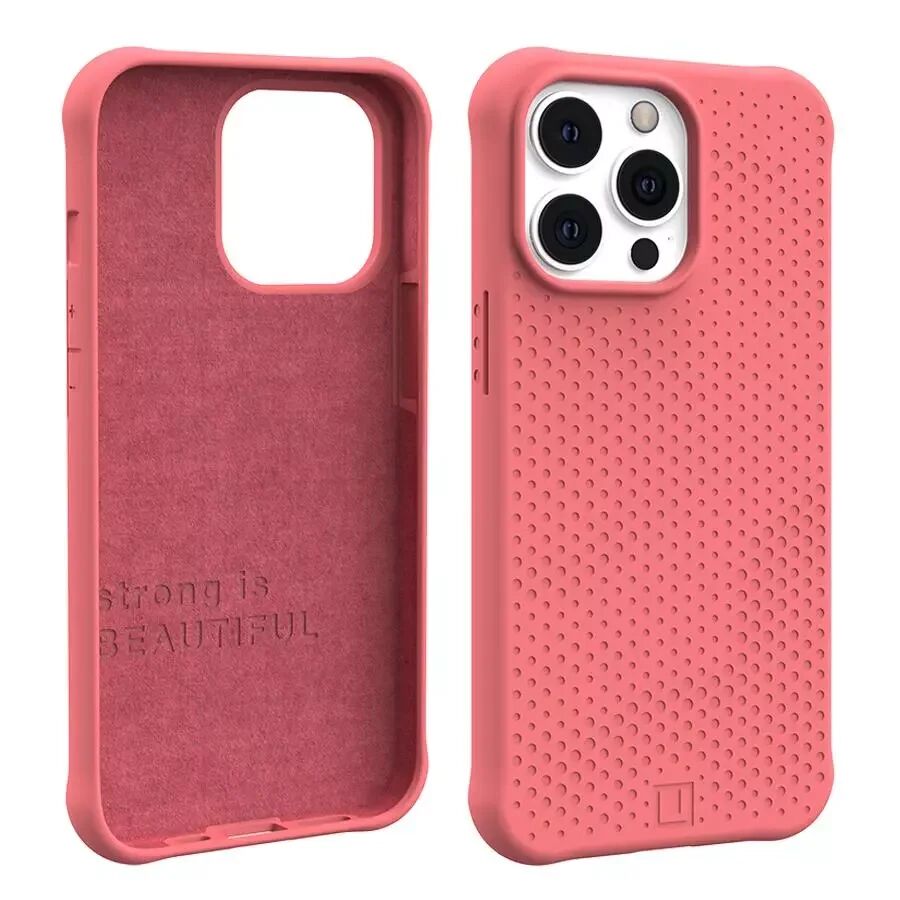UAG [U] Dot Series iPhone 13 Pro Silikon håndverksdeksel - Clay - Pink