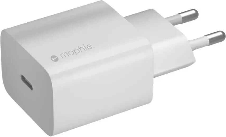 Mophie PD 20W Vegg Lader med USB-C - Hvit