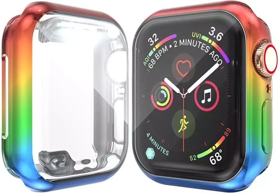 INCOVER Apple Watch Series 5/4 (44mm) Fleksibelt Plastdeksel - Rød / Gul / Grønn / Blå