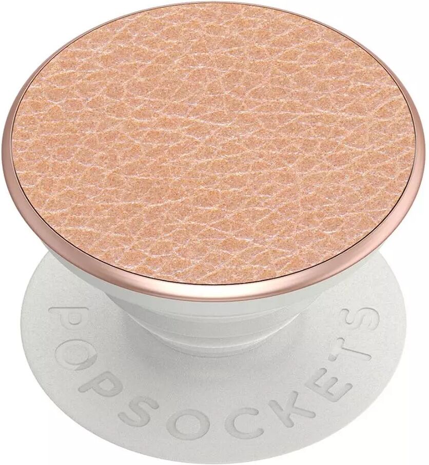 POPSOCKETS Pebbled Vegan Skinn Rose Gold Premium Holder og Stativ