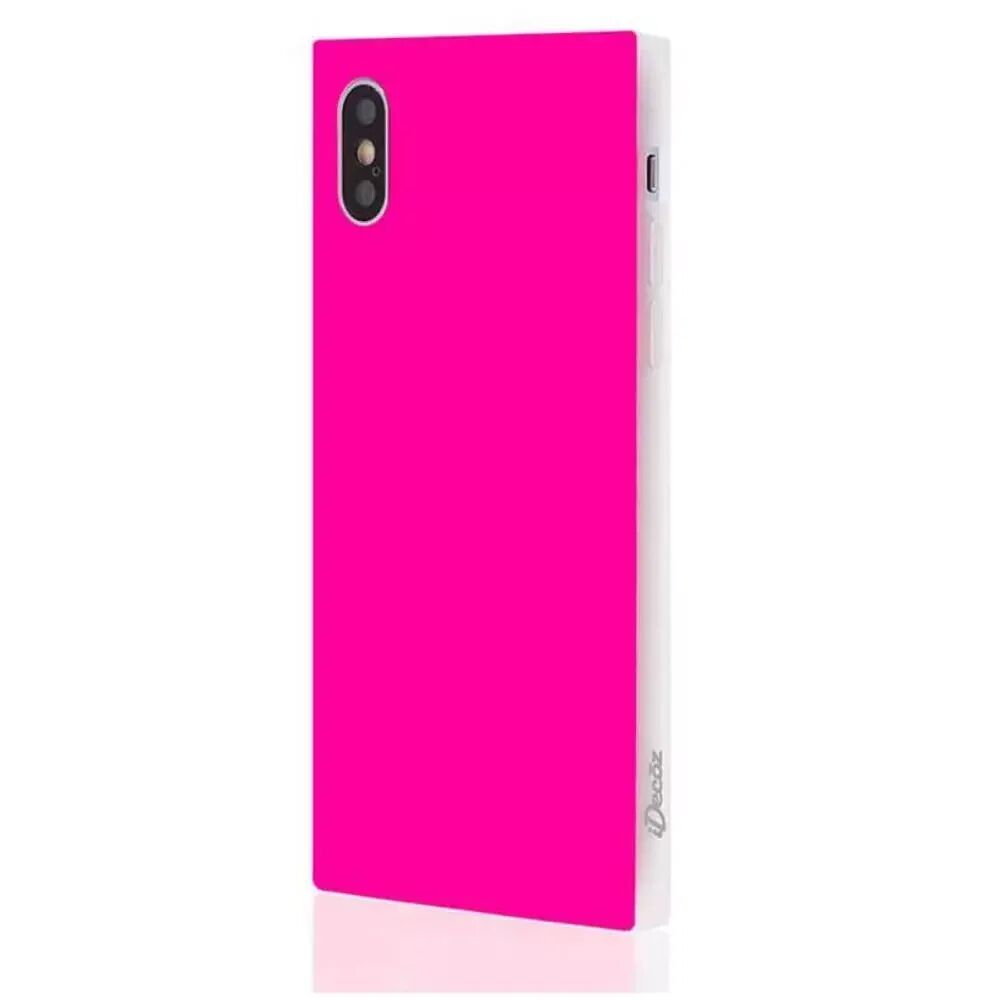 IDecoz iPhone X / XS iDecoz Deksel - Neon Rosa