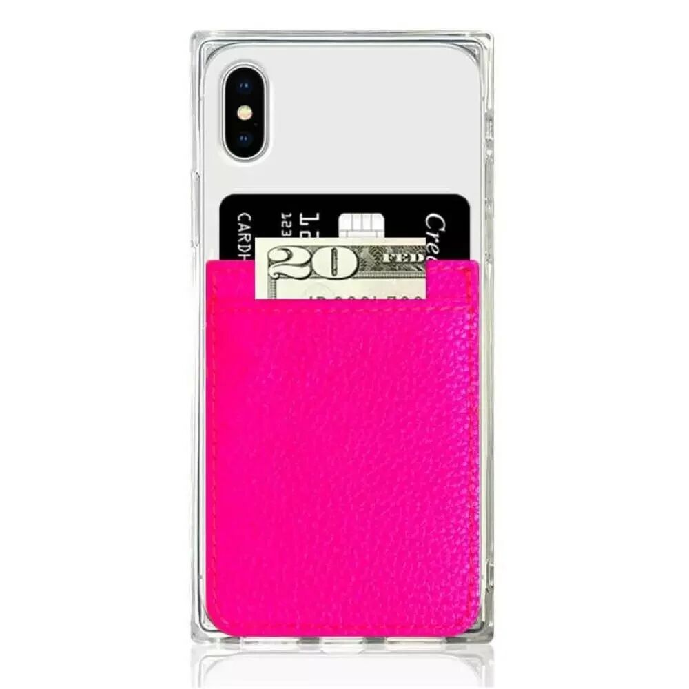 iDecoz Kortholder til Mobil - Neon Rosa