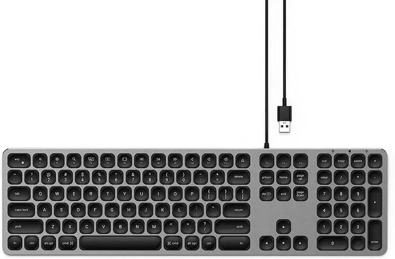 Satechi Wired Keyboard Til iMac & PC (Nordisk) - Space Grey