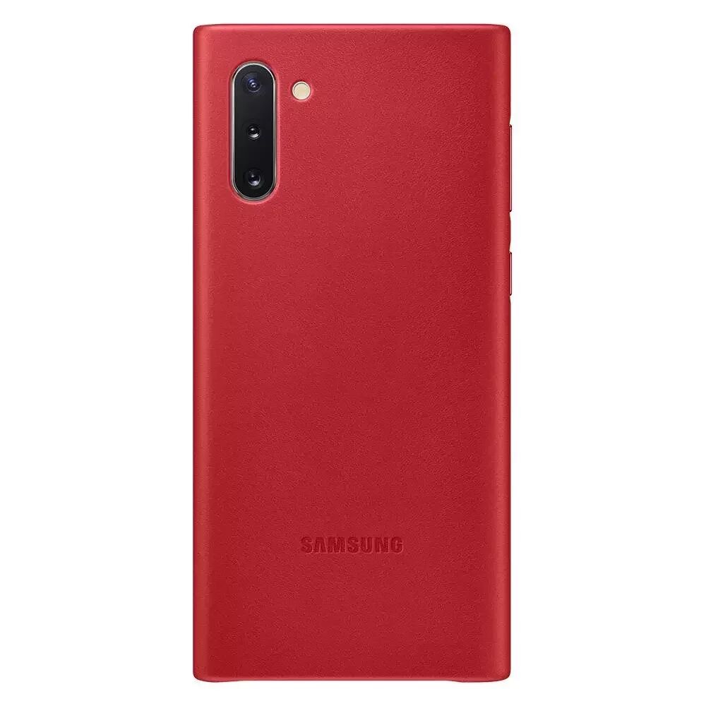 Samsung Original Samsung Galaxy Note10 Leather Case EF-VN970LREGWW - Rød