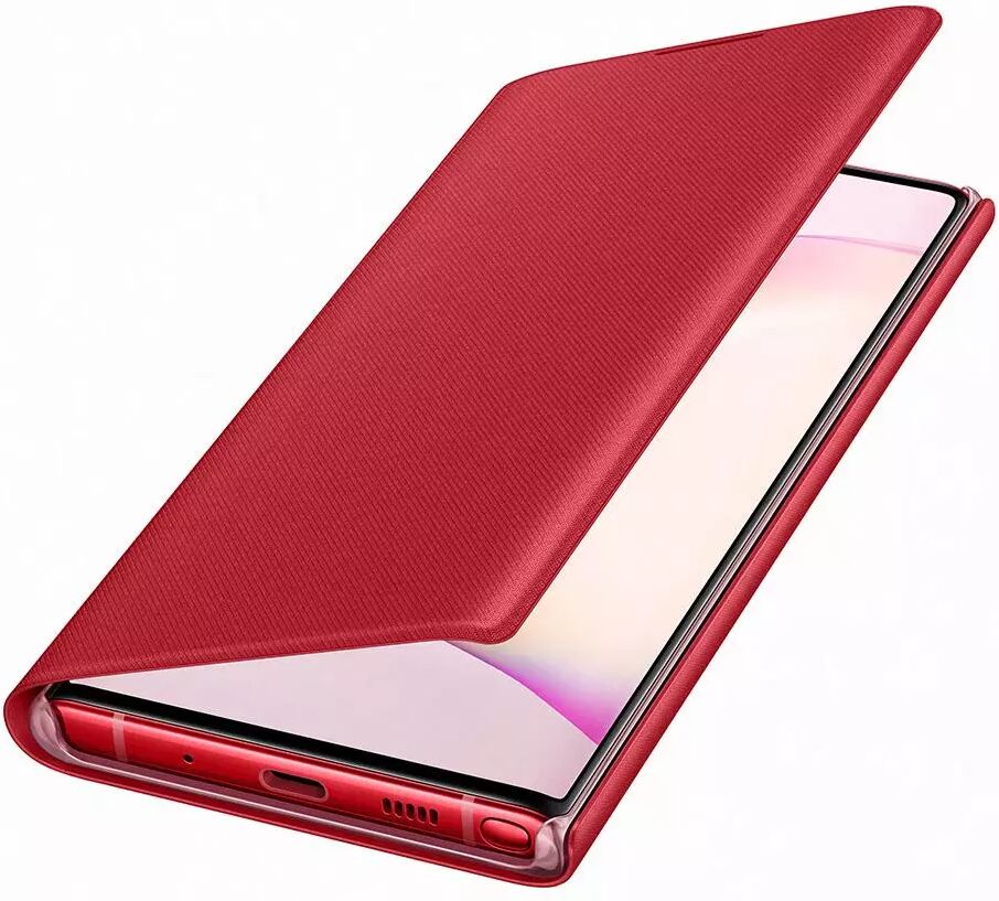 Samsung Original Samsung Galaxy Note10 LED View Case med Lommebok - EF-NN970PREGWW - Rød