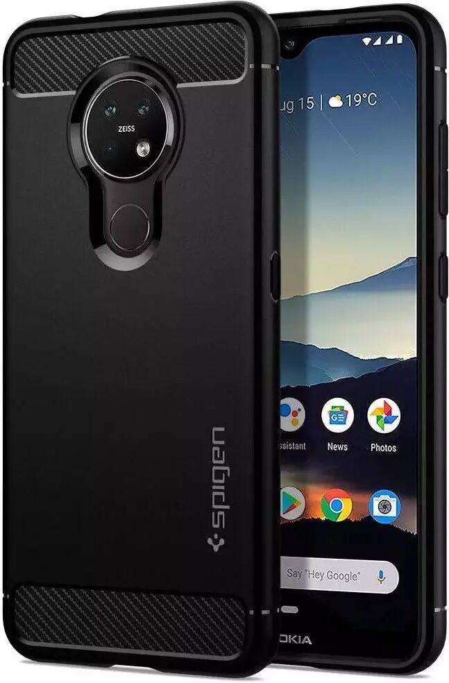 Spigen Rugged Armor Nokia 7.2 / 6.2 Deksel - Svart