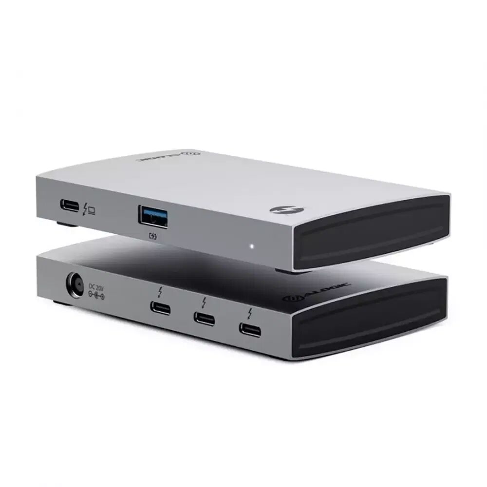 ALOGIC ThunderBolt 4 Blaze Multiport Hub med. 5 innganger (3 x USB-C / 1 x USB-A) - Space Grey