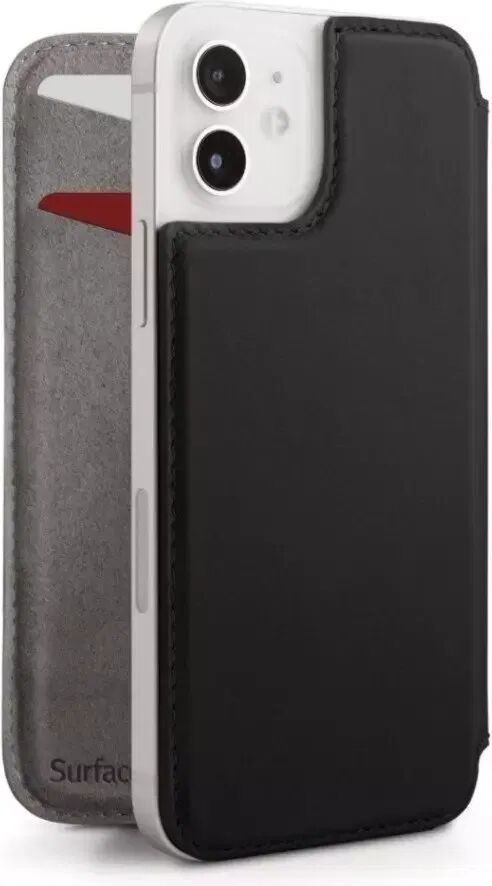 Twelve South iPhone 12 Mini Twelve South SurfacePad Flipdeksel i Ekte Nappaskinn - Svart