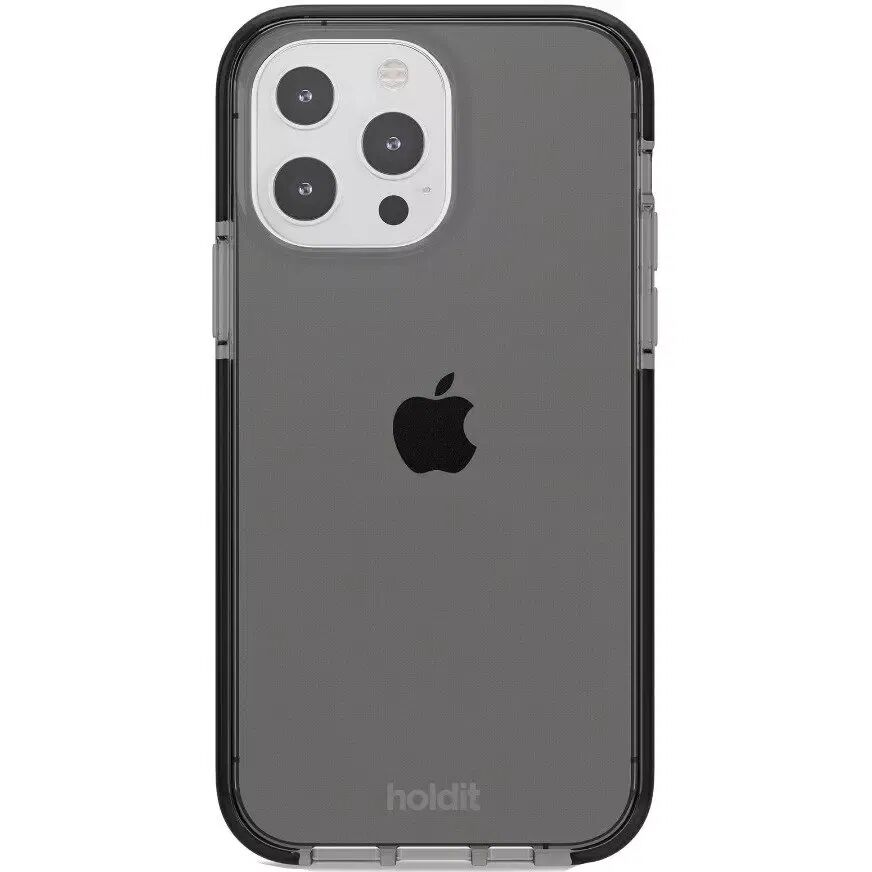 Holdit iPhone 13 Pro Seethru Deksel - Black