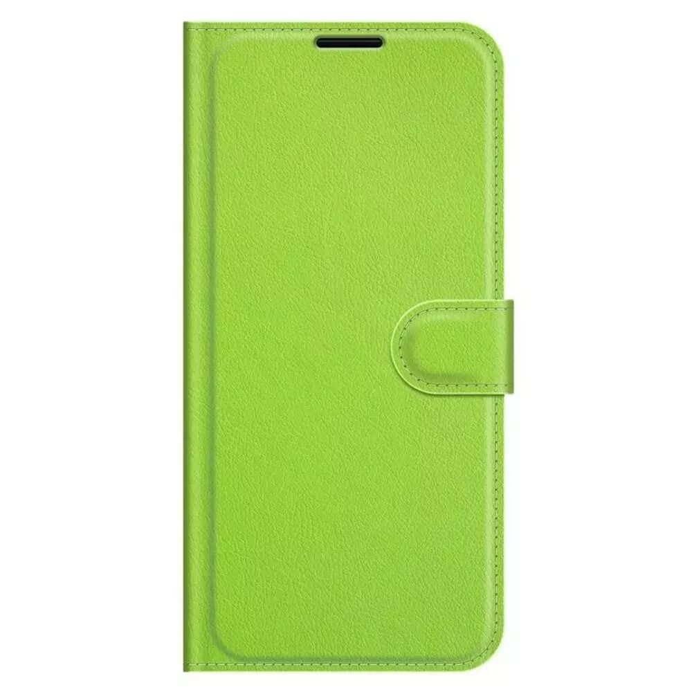 INCOVER Motorola Edge 20 Litchi Skinn Flipdeksel Med Lommebok - Grønn