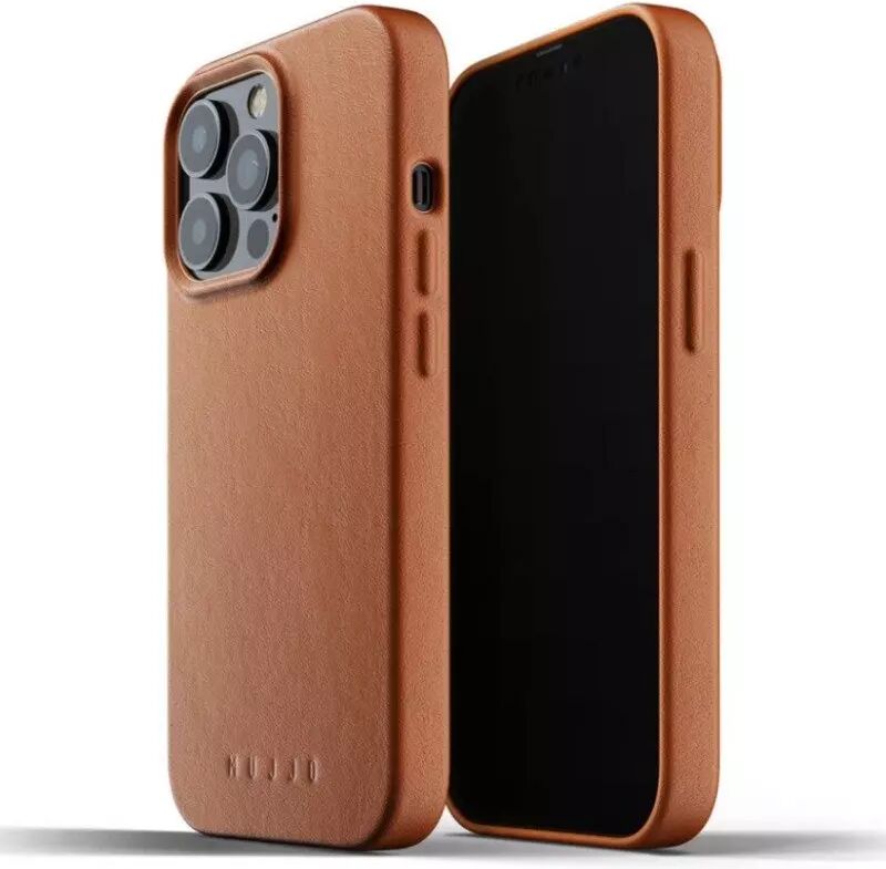 Mujjo iPhone 13 Pro Vegan Leather Deksel - Brun