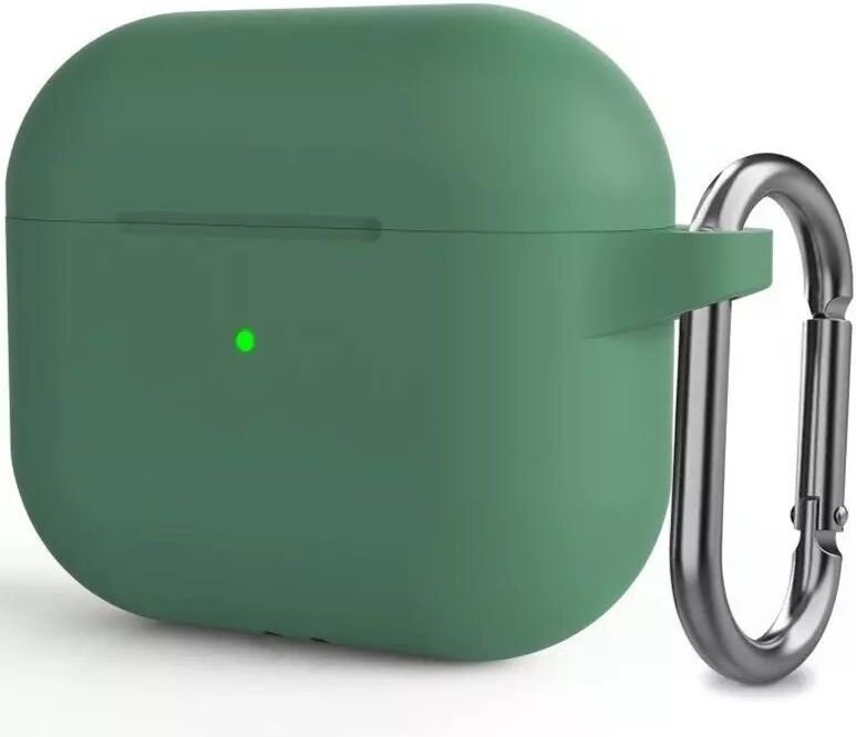 INCOVER Apple AirPods (3. gen.) Silikon Deksel med Karabinkroker - Pine Needle Green