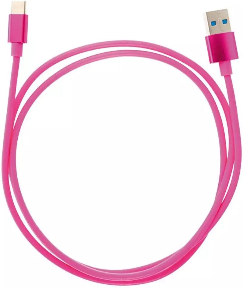 mob:a USB2.0 - USB-C Kabel 1 meter (2.4A/12W) - Pink