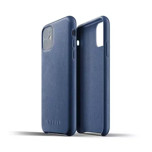 Mujjo iPhone 11 Pro Leather Case Blå