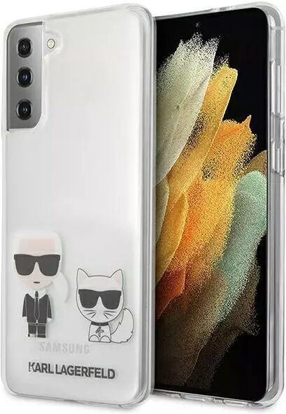 Karl Lagerfeld Samsung Galaxy S21 Karl Lagerfeld Deksel - Karl & Choupette - Gjennomsiktig