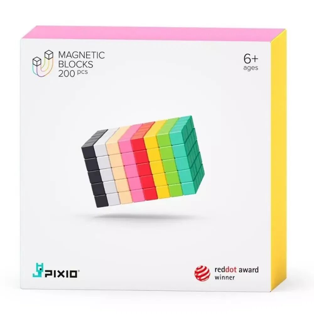 PIXIO 200 Magnetic Blocks – 8 Colors