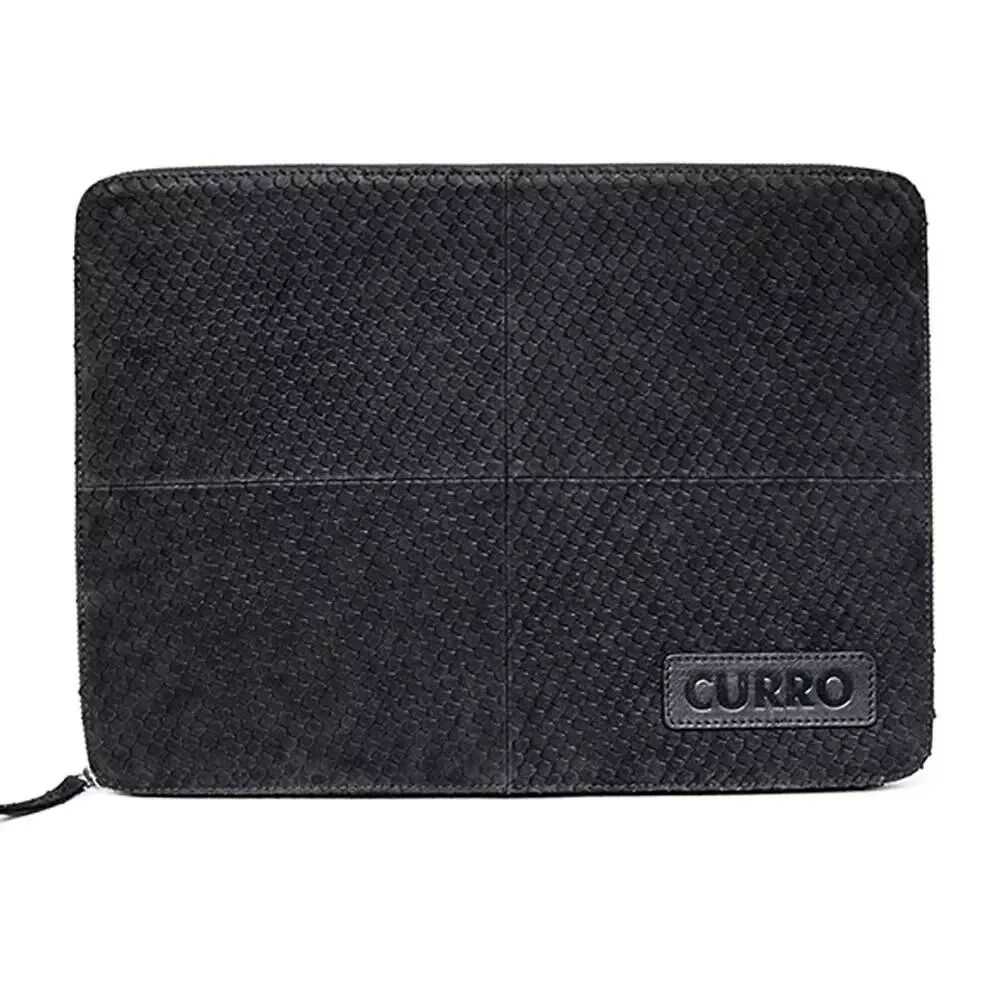 CURRO Real Leather Sleeve 14-15" - Snake Skin Edition - Black