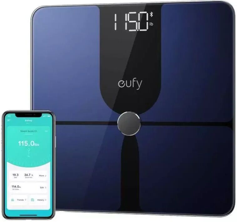 Anker Eufy Smart Scale P1 - Bluetooth Kroppsanalyse Badevekt - Svart